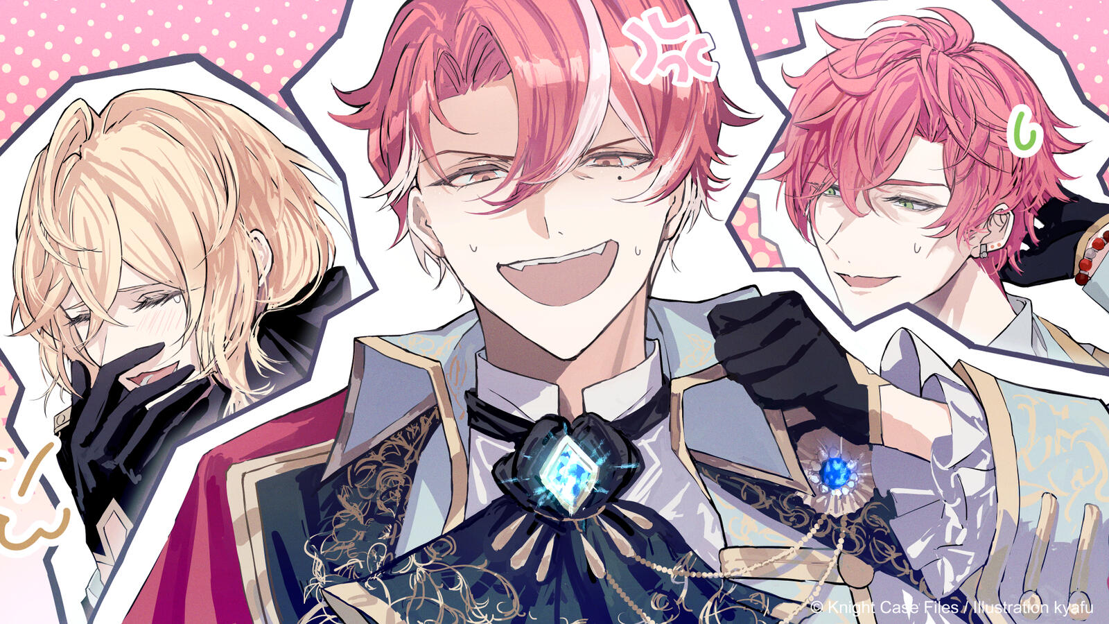 ダークファンタジービジュアルノベル『Knight Case Files（ナイト・ケース・ファイルズ）』レオンハルト 誕生日イラスト