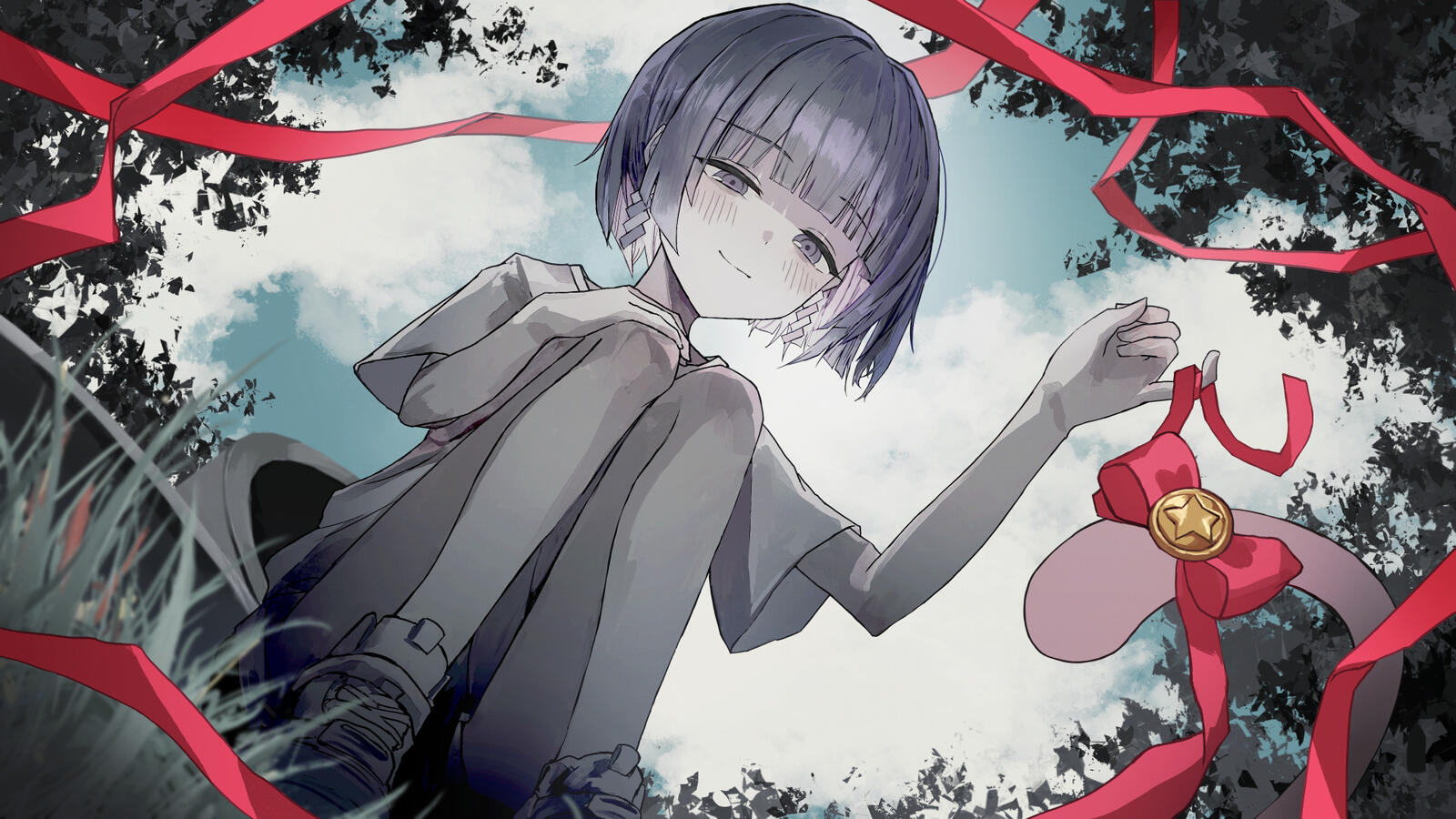 VTuber 魂〃たましぃ「ハッピーラッキーチャッピー」歌ってみた動画イラスト