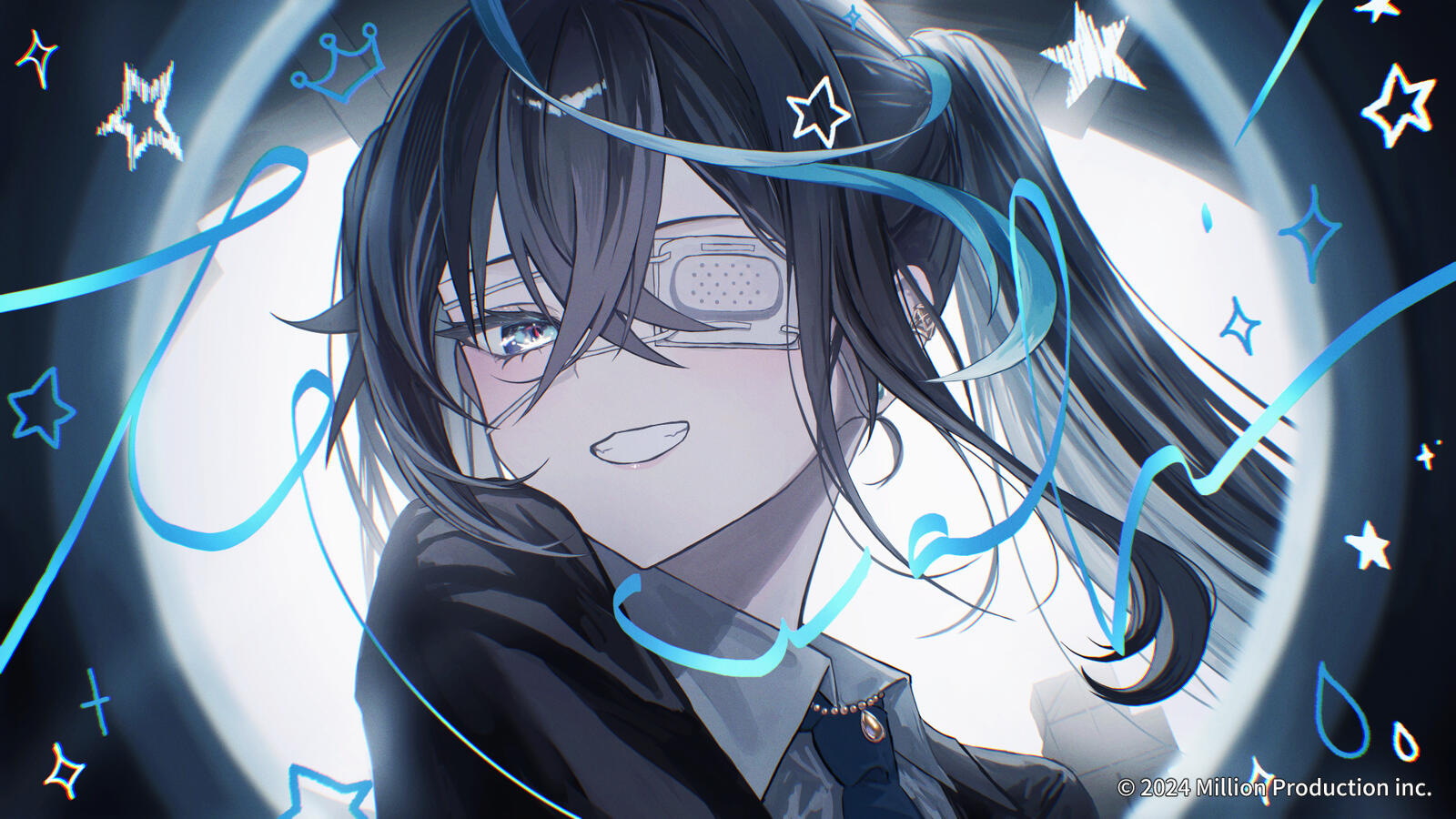 ミリプロ所属VTuber 雨夜リズ 「モニタリング (Best Friend Remix)」cover動画イラスト